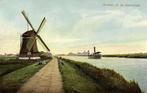 Groeten uit de Zaanstreek - boot molen - 1914 gelopen, Ophalen of Verzenden, Voor 1920, Gelopen, Overijssel