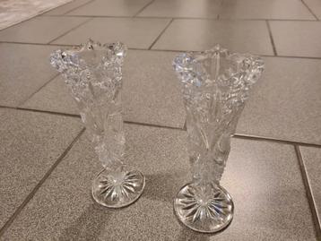 Kristallen Vaasjes - Set van 2 beschikbaar voor biedingen