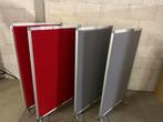 4 x akoestisch staand paneel l Netjes l rood l lichtgrijs l, Ophalen of Verzenden