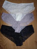 3 kanten hipsters maat M, Kleding | Dames, Ophalen of Verzenden, Wit, Slip