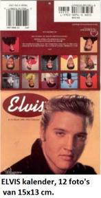 ELVIS PRESLEY, oude maar nieuwe kleine kalender 12 foto's, Ophalen of Verzenden, Nieuw, Foto of Kaart