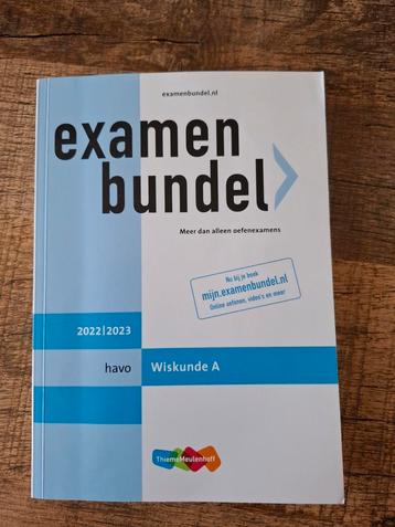 Examenbundel - havo Wiskunde A 2022/2023 beschikbaar voor biedingen