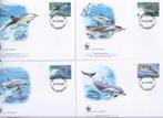 Dolfijnen wwf wnf 2007 4fdc bedreigde diersoorten Grenada, Postzegels en Munten, Ophalen of Verzenden, Postfris, Dier of Natuur