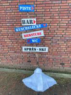 Apres-ski wegwijzer huren € 15,- apres ski banners huren 10,, Hobby en Vrije tijd, Ophalen, Zo goed als nieuw, Verjaardag
