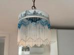 Antieke Kralen Lamp met Stilleven, Huis en Inrichting, Lampen | Hanglampen, Ophalen, Gebruikt, Glas, Minder dan 50 cm