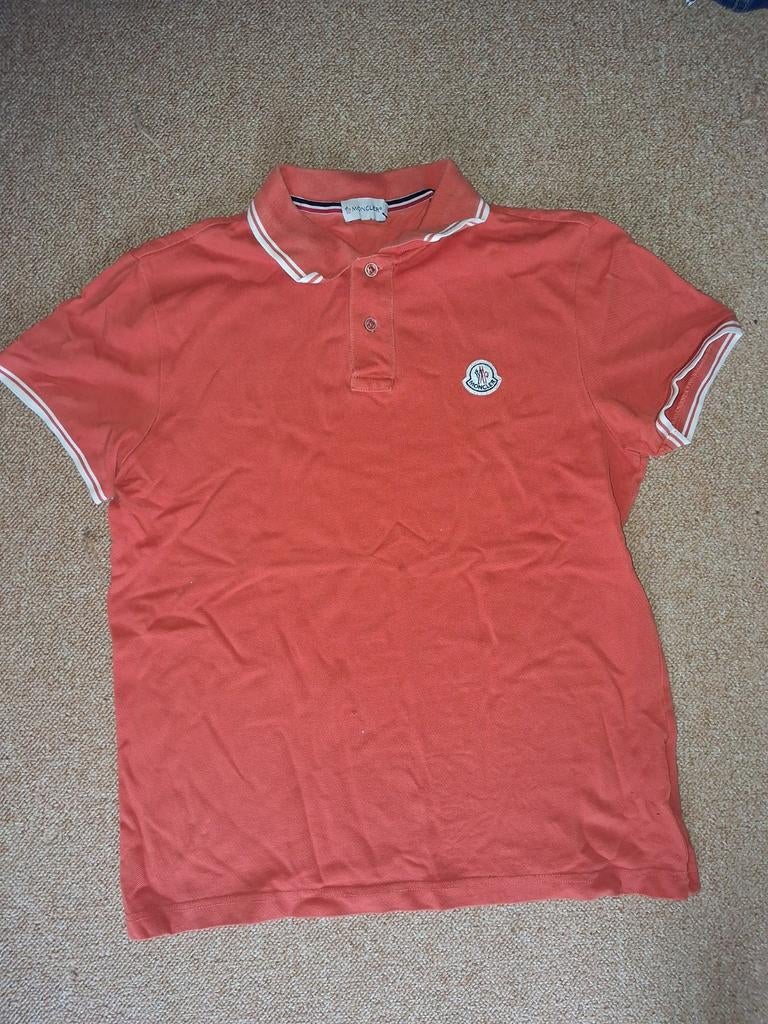 Moncler Polo, Moncler, Maat 48/50 (M), Oranje, Ophalen of Verzenden