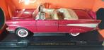 chevrolet bel air convertible 1957 rood/rose  1:18, Ophalen, Nieuw, Auto, Overige merken