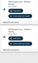 Tickets Eurotour darts België, Twee personen, Maart