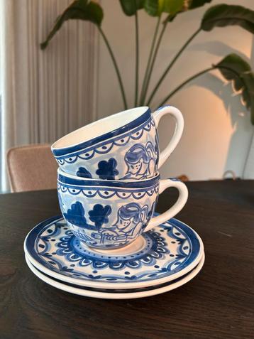 Blond Amsterdam Delfts Blond kop en schotel (2) beschikbaar voor biedingen