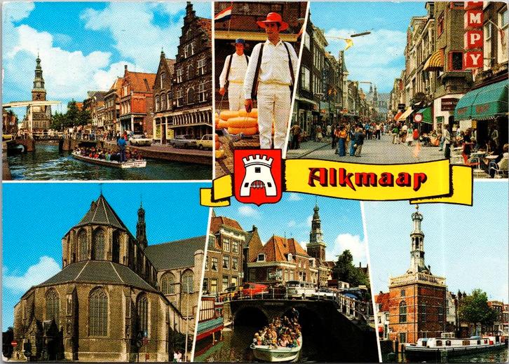 Kaasmarkt Alkmaar - 11 ansichtkaarten, Verzamelen, Ansichtkaarten | Nederland, Ongelopen, Noord-Holland, 1960 tot 1980, Ophalen of Verzenden