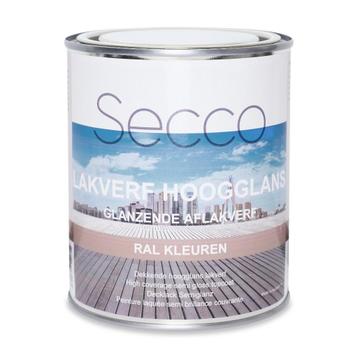 Secco Hoogglans Lakverf | RAL 9005 - Gitzwart | 750 ml