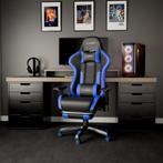 Nieuw-Gamestoel-10 Kleur Bureaustoel-Kunstleer -Blauw, Gaming bureaustoel, Blauw, Nieuw, Ophalen of Verzenden