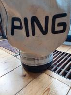 Klassieke Ping Karsten leren golftas, Ophalen of Verzenden, Gebruikt, Tas, Ping