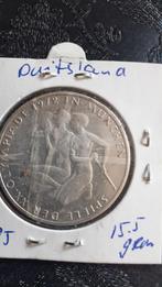 Zilveren Duitse 10 mark 1972F, Ophalen of Verzenden, Duitsland