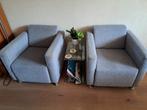 2 grijskleurige stoelen, bijzetstoelen, Ophalen, Gebruikt, Twee, Onbekend
