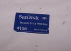 SanDisk Memory Stick PRO Duo 1GB. Nieuwstaat., Scandisk, Memory stick, Zo goed als nieuw, Fotocamera
