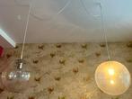 Glazen globe vintage lamp Doria Leuchten (2 beschikbaar), Ophalen, Gebruikt, Glas, Minder dan 50 cm