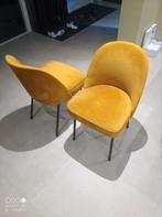 Set BePure home okergele eetkamer stoelen oker geel, Ophalen of Verzenden, Zo goed als nieuw, Overige kleuren