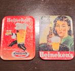 2x Heineken onderzetter bierviltje., Ophalen of Verzenden, Viltje(s), Heineken