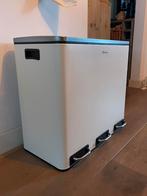 Homra Pedaalemmer 3 vakken, 40 liter of meer, Ophalen, Zo goed als nieuw, Rvs