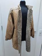 Vintage Lammy tussenjas echt leer en vacht soepel 90's mt. L, Beige, Maat 42/44 (L), Ophalen of Verzenden, Zo goed als nieuw