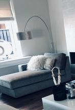 Prachtige chaises lounge bank met hocker van Bocx interiors, Eenpersoons, Ophalen of Verzenden, Zo goed als nieuw, Minder dan 150 cm
