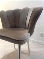 Taupe grijs schelp stoelen, Nieuw, Grijs, Vier, Stof