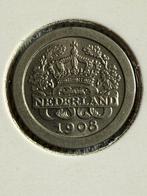 Hoge kwaliteit “avondkwartjes” 1907 08 09, Postzegels en Munten, Munten | Nederland, Ophalen of Verzenden, Koningin Wilhelmina