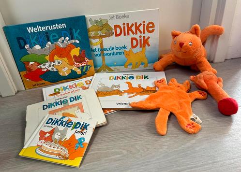 Dikkie Dik pakket; voorleesboeken Jet Boeke en knuffels, Boeken, Kinderboeken | Baby's en Peuters, Zo goed als nieuw, Ophalen of Verzenden