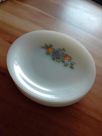 6 ontbijtbordjes arcopal fruitdecor beschikbaar voor biedingen