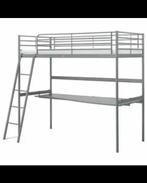IKEA Svarta hoogslaper 1 persoon met bureaustoel, Ophalen, Gebruikt, Eenpersoons, 200 cm