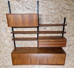 Poul Cadovius Royal System wandkast wandsysteem teak, Huis en Inrichting, Ophalen, Gebruikt, 150 tot 200 cm, Teakhout