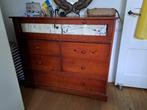 Ladekast, kersenhout. Evt ook zelfde bed te koop., Huis en Inrichting, Ophalen, Gebruikt, Tweepersoons