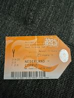 Nederland - Cyprus voetbal ticket 25-04-2001, Verzamelen, Sportartikelen en Voetbal, Ophalen of Verzenden