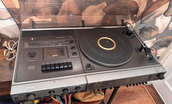 Philips 985 combi audio, Audio, Tv en Foto, Platenspelers, Gebruikt, Philips, Ophalen