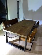 Eettafel set met bank en stoelen, Huis en Inrichting, Tafels | Eettafels, Ophalen, 200 cm of meer, 50 tot 100 cm, Zo goed als nieuw