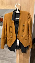 Cognac double breasted blazer Rinascimento, Kleding | Dames, Jasjes, Kostuums en Pakken, Bruin, Ophalen of Verzenden, Zo goed als nieuw