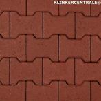 NIEUWE betonklinkers rood H-klinkers 8cm dik KOMO H-profiel