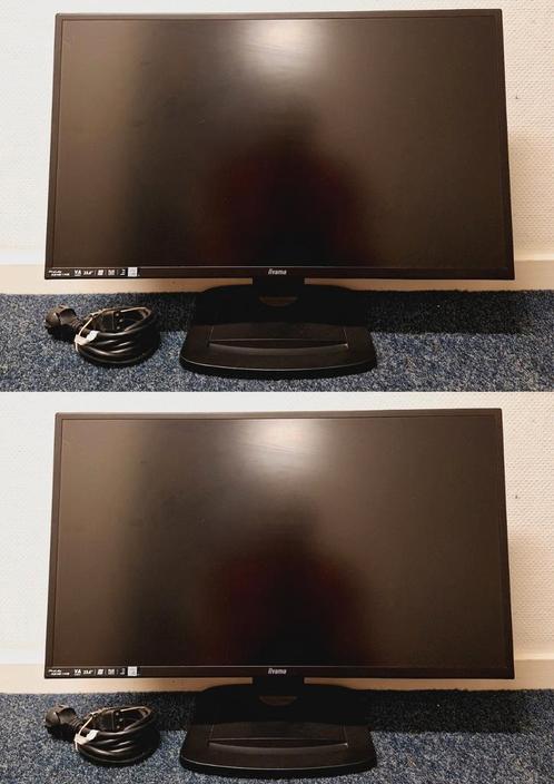 2x Iiyama ProLite X2481HS | 23.6" LCD Monitor | Full HD, Computers en Software, Monitoren, Gebruikt, 60 Hz of minder, DVI, HDMI