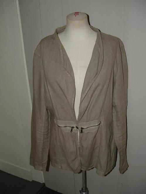Unieke Transfer linnen blazer - jasje maat 40, Kleding | Dames, Jasjes, Kostuums en Pakken, Zo goed als nieuw, Jasje, Maat 38/40 (M)