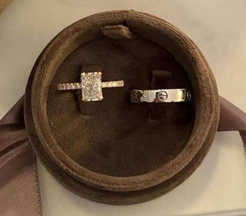 Platina Cartier Ring (Heren), Sieraden, Tassen en Uiterlijk, Ringen, Nieuw, Heer, 20 of groter, Overige kleuren, Overige materialen