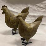 Te koop: Prachtige decoratieve metalen kippen in 2 maten, Ophalen of Verzenden, Nieuw