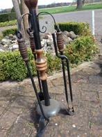 ouderwets vier delig smeed ijzeren haardstel, Huis en Inrichting, Ophalen, Zo goed als nieuw, Vrijstaande haard, Overige soorten