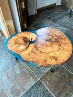 Epoxy salontafel inclusief onderstel hout, Ophalen, Nieuw, 75 cm of meer, Overige vormen