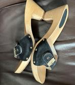 Vintage: Houten slippers, met hak Scholl nieuw maat 39, Kleding | Dames, Schoenen, Zwart, Nieuw, Sandalen of Muiltjes, Ophalen of Verzenden