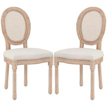 Set van 2 Franse Stoelen brocante stoelen  beschikbaar voor biedingen