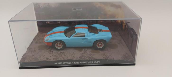 #52 Ford GT40 James bond auto met boekje, Hobby en Vrije tijd, Modelauto's | 1:43, Nieuw, Auto, Universal Hobbies, Verzenden