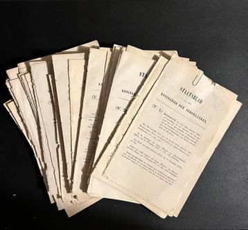 45 staatsbladen over de spoorwegen (vanaf 1852) beschikbaar voor biedingen