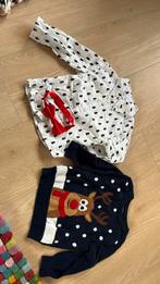 Kerstkleding maat 80 trui rudolph rendier blouse strik, Kinderen en Baby's, Babykleding | Maat 80, Ophalen of Verzenden, Gebruikt