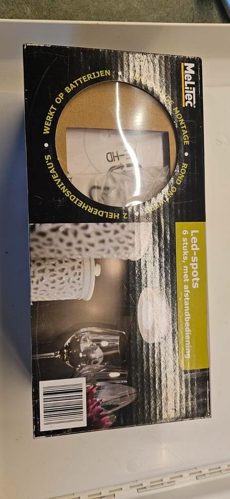 5x LED Spotjes op Batterij met Afstandsbediening, Huis en Inrichting, Lampen | Losse lampen, Nieuw, Led-lamp, Minder dan 30 watt